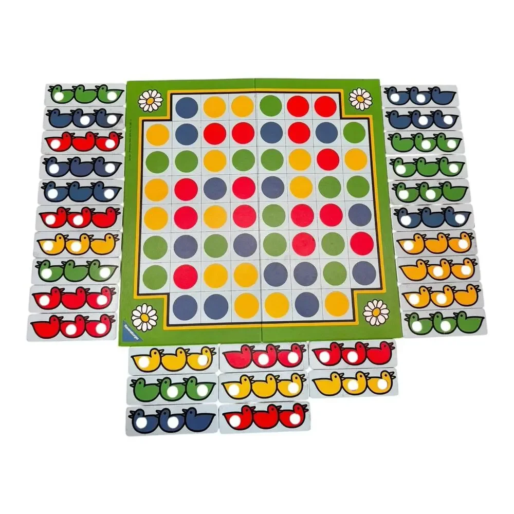 VINTAGE Lucky Ducks COMPLETE Ravensburger 1986 Matching Colors‎ Game Kids